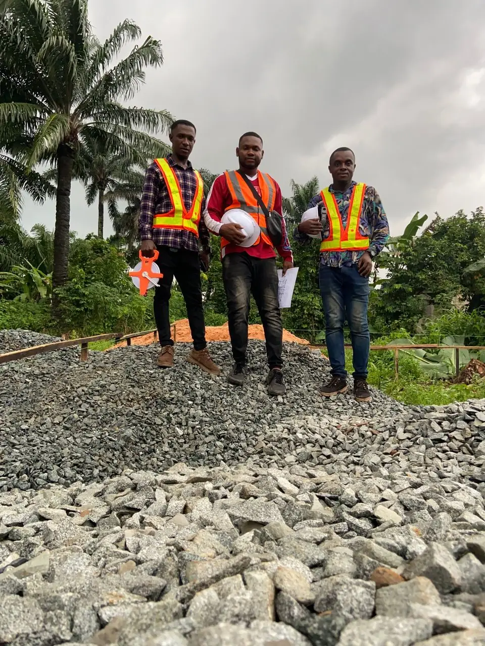 Akeyville engineering team reviewing works on site
